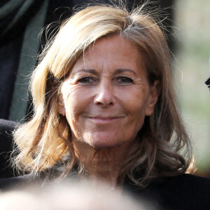 Claire Chazal - Sorties des obsèques de Etienne Mougeotte en l'église Saint-François-Xavier à Paris. Le 13 octobre 2021 © Jacovides-Clovis / Bestimage