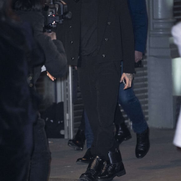 Neymar arrive au Carreau du Temple pour assister au défilé de mode Balmain, collection automne-hiver 2022/2023. Paris, le 2 mars 2022 © JB Autissier / Panoramic / Bestimage