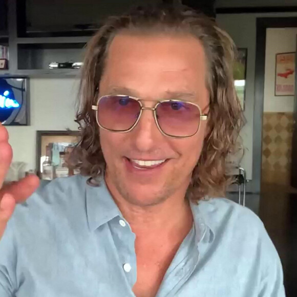 Matthew McConaughey inaugure sa chaîne YouTube. Los Angeles. Le 18 mars 2021. 
