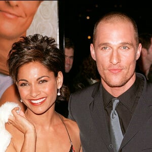 Matthew McConaughey et sa petite amie de l'époque aux Oscars 2001 © Lionel Hahn/ABACA.
