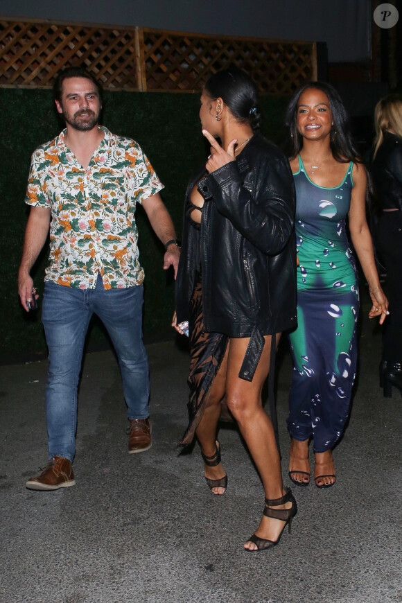 Exclusif - Christina Milian célèbre le 36 ème anniversaire de sa soeur Danielle à Los Angeles. Le 2 mars 2022.