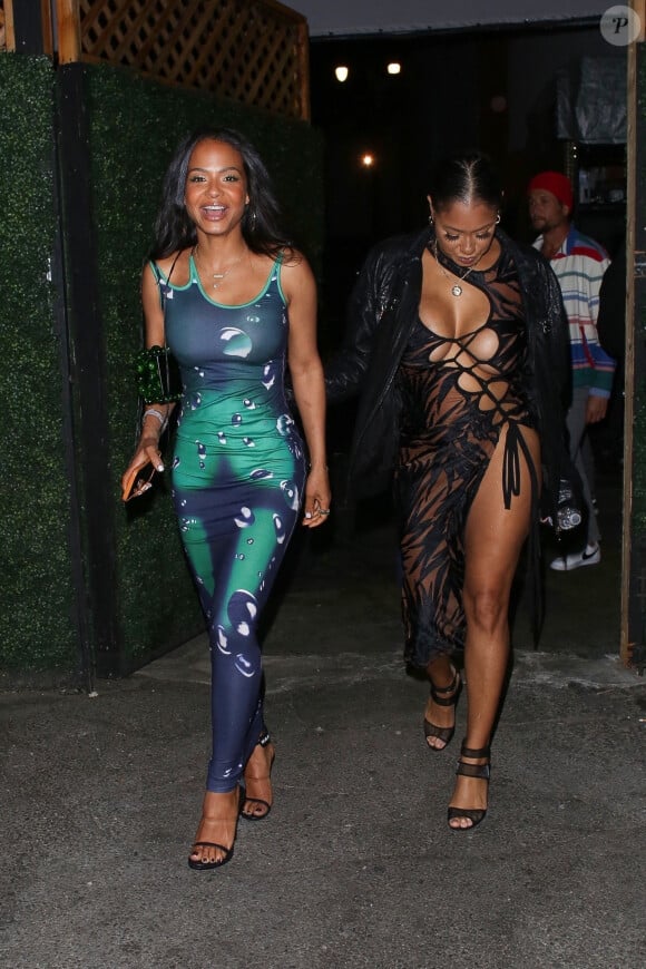 Exclusif - Christina Milian célèbre le 36 ème anniversaire de sa soeur Danielle à Los Angeles. Le 2 mars 2022.