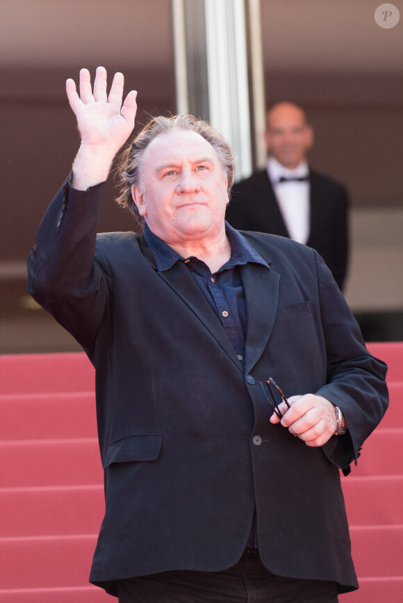 Gérard Depardieu - Montée des marches du film "Valley of Love" lors du 68 ème Festival International du Film de Cannes, à Cannes le 22 mai 2015. 