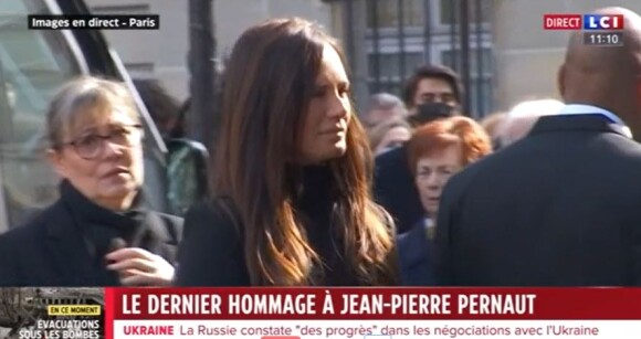 Nathalie Marquay le jour des obsèques de son mari Jean-Pierre Pernaut, le 9 mars 2022