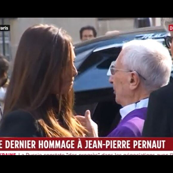 Nathalie Marquay le jour des obsèques de son mari Jean-Pierre Pernaut, le 9 mars 2022