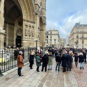 Illustration - Obsèques de Jean-Pierre Pernaut en la Basilique Sainte-Clotilde à Paris le 9 mars 2022. © Christophe Clovis / Bestimage