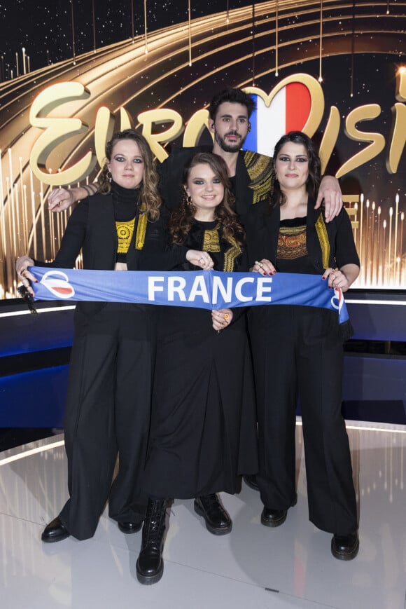 Alvan & Ahez - Le groupe "Alvan & Ahez", représentant de la France à l'Eurovision, lors de l'émission "Eurovision France, c'est vous qui décidez !" diffusée sur France 2 le 5 mars 2022 © Cyril Moreau / Bestimage