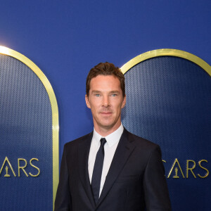 Benedict Cumberbatch au photocall du dîner des nominés de la 94ème édition des Oscar à Los Angeles, le 7 mars 2022.