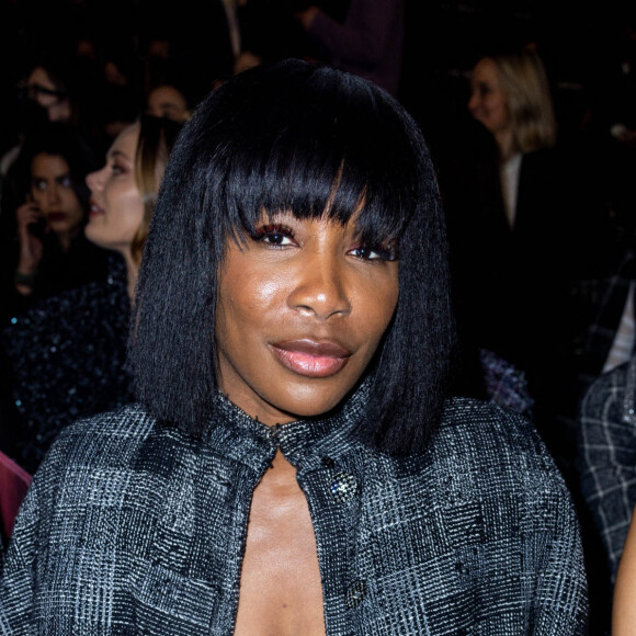 Venus Williams assiste au défilé Chanel, collection prêt-à-porter automne-hiver 2022/2023 au Grand Palais Ephémère. Paris, France, le 8 mars 2022. © Olivier Borde/Bestimage