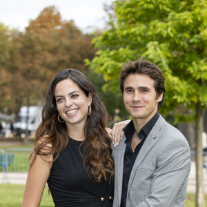 Anouchka Delon enceinte et son compagnon Julien Dereims - Arrivées au défilé Elie Saab "Collection Prêt-à-Porter Printemps/Eté 2020" lors de la Fashion Week de Paris (PFW), le 28 septembre 2019. © Olivier Borde / Bestimage 