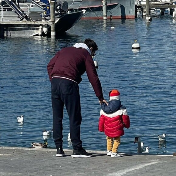 Anouchka Delon avec son mari Julien et son fils Lino @ Instagram / Anouchka Delon