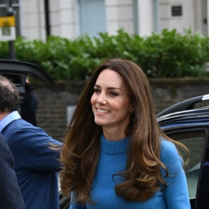 Le prince William et Kate Middleton arrivent au centre culturel ukrainien à Londres, pour découvrir les efforts extraordinaires déployés pour soutenir les Ukrainiens au Royaume-Uni et dans toute l'Europe. Le 9 mars 2022.