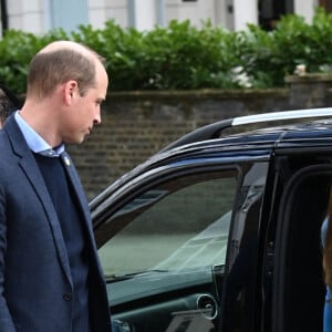 Le prince William et Kate Middleton, Duc et Duchesse de Cambridge, arrivent au centre culturel ukrainien à Londres, pour découvrir les efforts extraordinaires déployés pour soutenir les Ukrainiens au Royaume-Uni et dans toute l'Europe. Le 9 mars 2022.