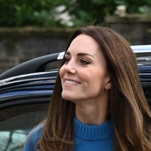 Le prince William et Kate Middleton, Duc et Duchesse de Cambridge, arrivent au centre culturel ukrainien à Londres, pour découvrir les efforts extraordinaires déployés pour soutenir les Ukrainiens au Royaume-Uni et dans toute l'Europe. Le 9 mars 2022.