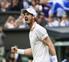 Andy Murray remporte le match contre le Géorgien Nikoloz Basilashvii à Wimbledon.