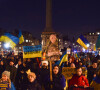 Manifestation contre l'intervention militaire russe en Ukraine à Trafalgar Square. Londres, le 8 mars 2022. © Vuk Valcic/Zuma Press/Bestimage