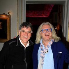 L'animateur Tex, Pierre-Jean Chalençon - People au dîner "Couscous" chez Pierre-Jean Chalençon au Palais Vivienne à Paris. Le 9 février 2022 