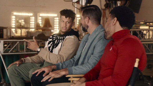 Patrick Mahomes dans une publicité pour la compagnie d'assurances "State Farm", diffusée pendant le Super Bowl, le 7 février 2021.