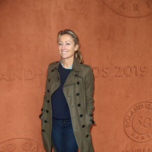 Anne-Sophie Lapix au village des internationaux de France de tennis de Roland Garros 2019 à Paris le 7 juin 2019. © Cyril Moreau / Bestimage