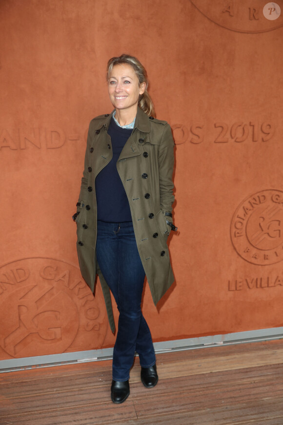 Anne-Sophie Lapix au village des internationaux de France de tennis de Roland Garros 2019 à Paris le 7 juin 2019. © Cyril Moreau / Bestimage