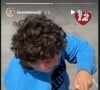 Milan, le fils de Laura Tenoudji, fête ses 12 ans. Instagram. Le 2 août 2021.