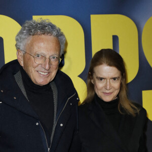 Nelson Monfort et sa femme Dominique - Avant-première du film "En Corps" à l'UGC Normandie à Paris, le 16 mars 2022. © Marc Ausset-Lacroix/Bestimage