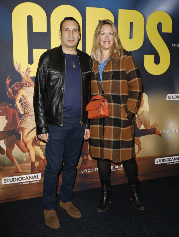 Zinedine Soualem et sa compagne Caroline Faindt - Avant-première du film "En Corps" à l'UGC Normandie à Paris, le 16 mars 2022. © Marc Ausset-Lacroix/Bestimage
