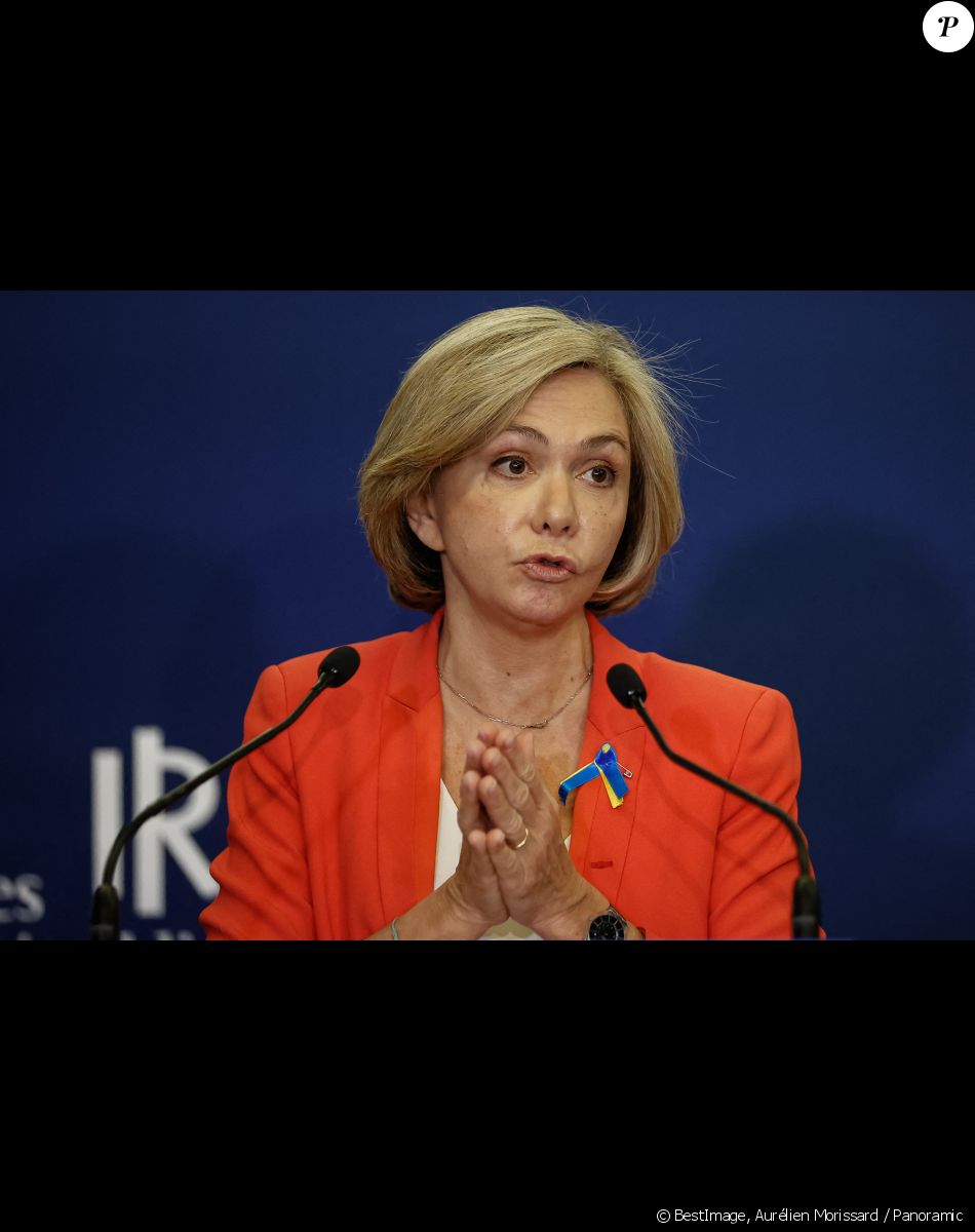 Valérie Pécresse, candidate aux élections présidentielles - Conférence de presse lors du Sommet du parti populaire européen au siège du parti "Les Républicains" à Paris, le 10 mars 2022. © Aurélien Morissard / Panoramic / Bestimage