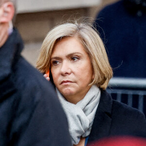 Valérie Pécresse - Obsèques de Jean-Pierre Pernaut en la Basilique Sainte-Clotilde à Paris le 9 mars 2022. © Cyril Moreau / Bestimage