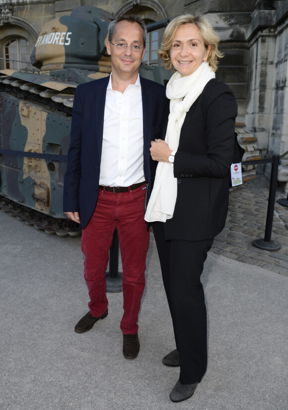 Valérie Pécresse et son mari Jérôme Pécresse lors de la représentation du spectacle "Ami entends-tu ?" aux Invalides à Paris