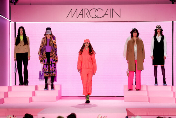 Défilé Marc Cain, collection automne-hiver 2022, lors de la Fashion Week de Berlin. Le 16 mars 2022.