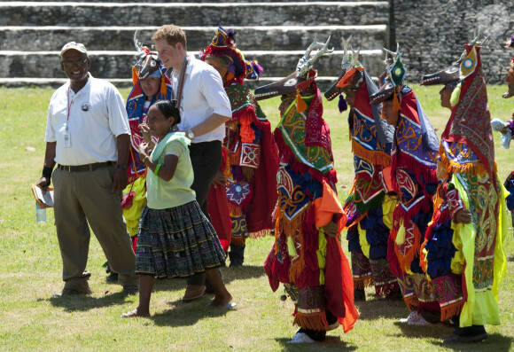 Le prince Harry lors de sa tournée aux Caraïbes (Bélize et Bahamas) en mars 2012.