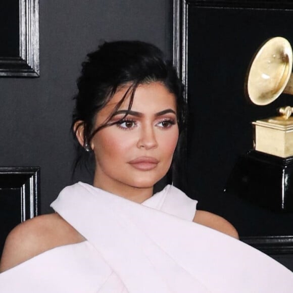 Travis Scott et sa compagne Kylie Jenner - Les célébrités posent lors du photocall de la soirée des GRAMMY Awards au Staples Center de Los Angeles le 10 février, 2019 