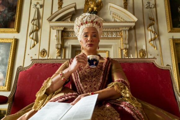 Golda Rosheuvel incarne la reine Charlotte dans la série "La Chronique des Bridgerton".
