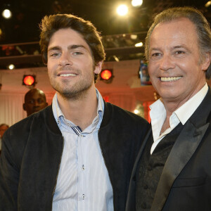 Michel Leeb et son fils Tom Leeb - Enregistrement de l'émission "Vivement Dimanche" à Paris le 19 mars 2014. L'émission sera diffusée le 23 mars.