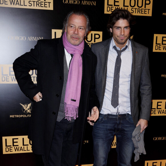 Michel Leeb et son fils Tom - Avant-premiere mondiale du film "Le loup de Wall Street" au cinema Gaumont Opera Capucines a Paris, le 9 decembre 2013. 