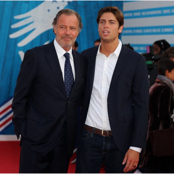 Michel Leeb et son fils Tom au festival du Cinéma américain de Deauville le 31 août 2012 