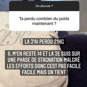 Coralie Porrovecchio répond aux questions de ses abonnés en story Instagram, le 23 mars 2022