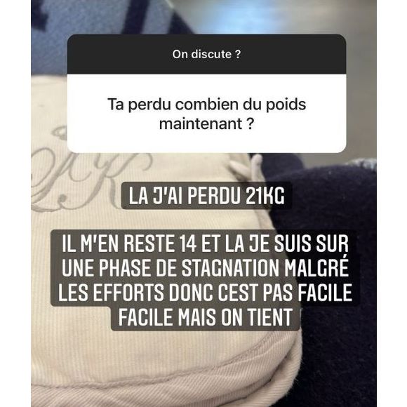 Coralie Porrovecchio répond aux questions de ses abonnés en story Instagram, le 23 mars 2022