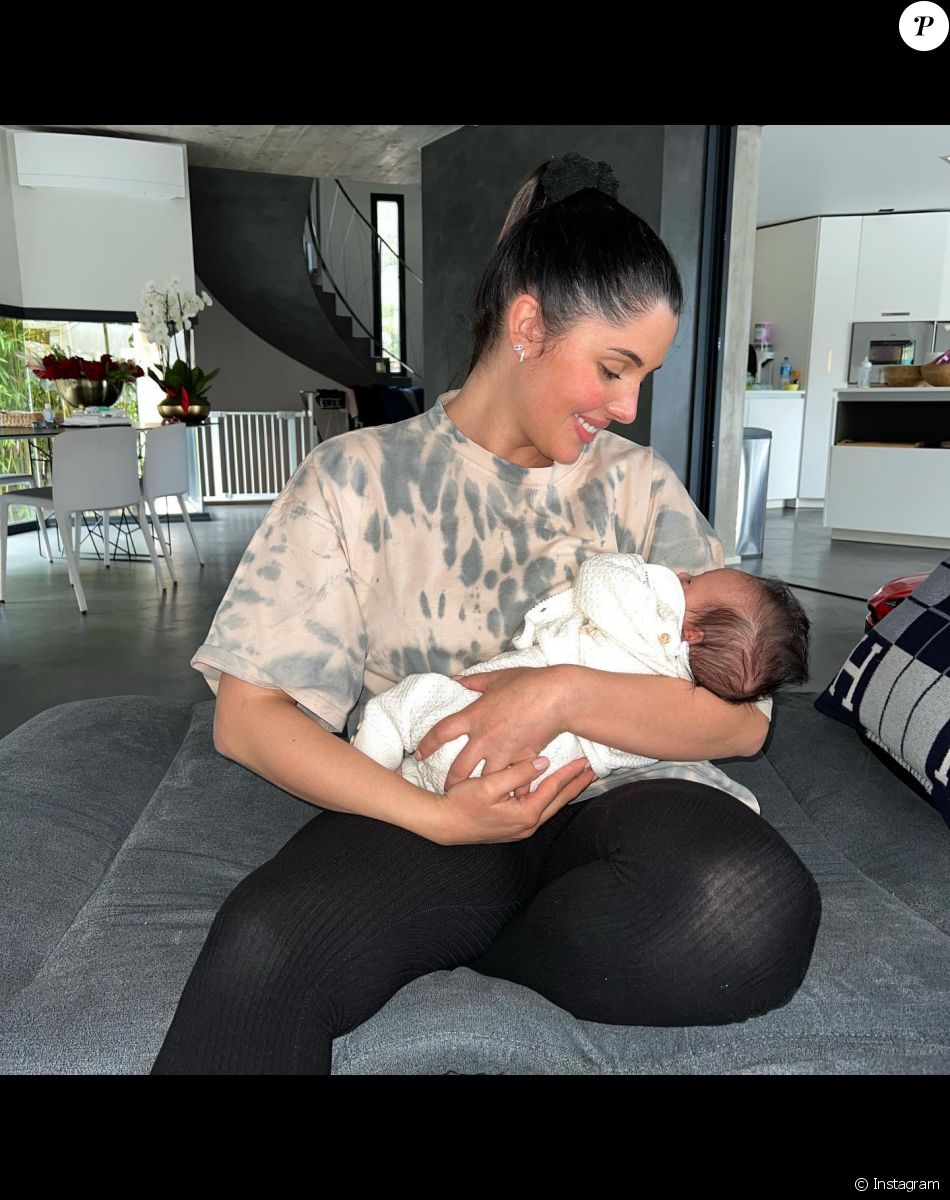 Coralie Porrovecchio avec son fils Kingsley