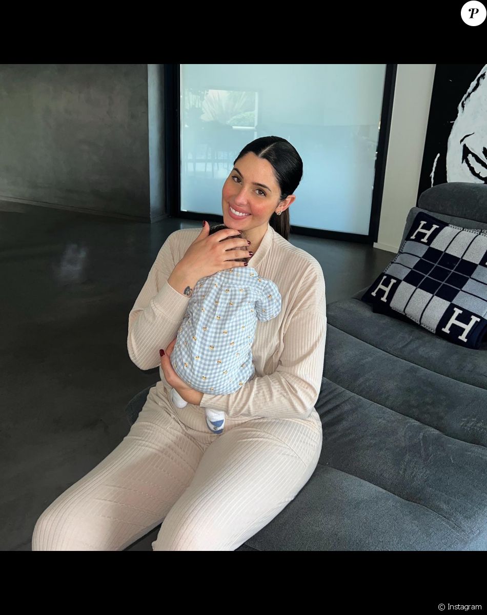Coralie Porrovecchio avec son fils Kingsley