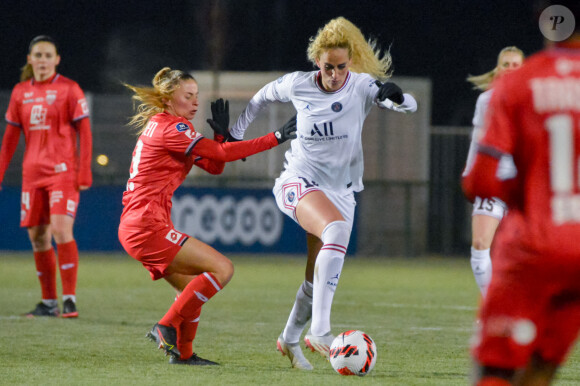 Kheira Hamraoui - Match de D1 Arkema "PSG - Dijon (5-0)" au stade Georges-Lefèvre, le 11 février 2022. 