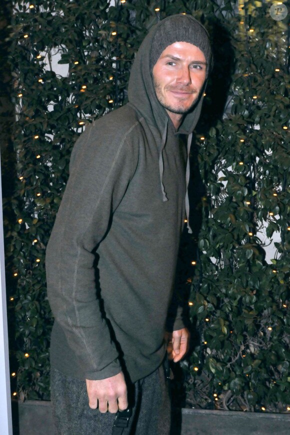 David Beckham à Milan, le 18 janvier 2010