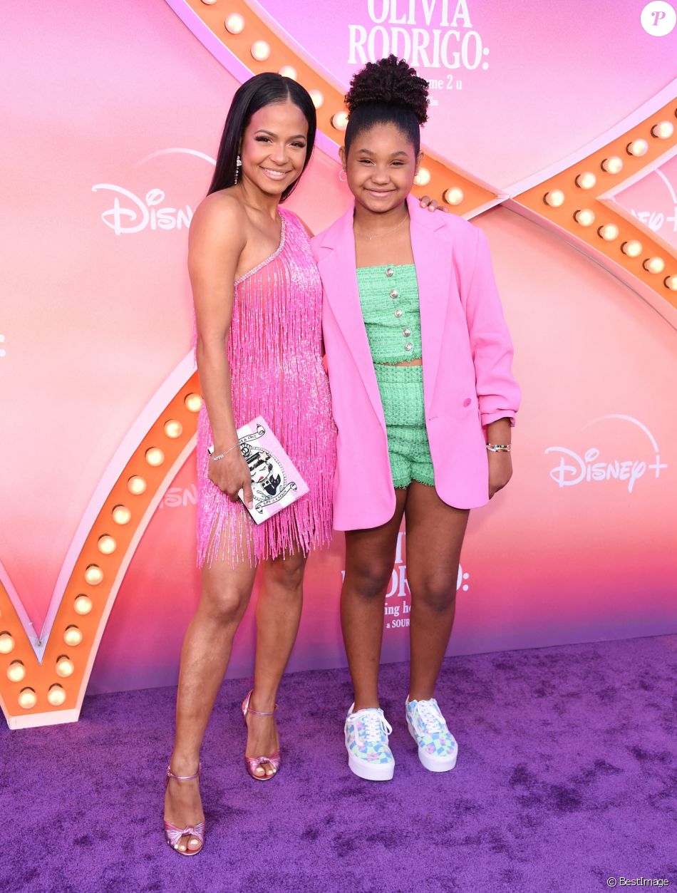 Christina Milian et Violet Madison Nash à la première de la série