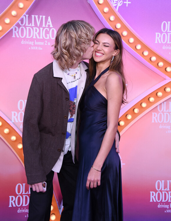 The Kid LAROI et Katarina Deme à la première de la série Disney + "Olivia Rodrigo: Driving Home 2 U (A Sour Film)" à Los Angeles, le 24 mars 2022. 