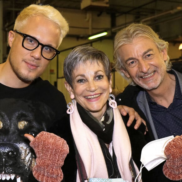 Exclusif - Isabelle Morini-Bosc, Guillaume Genton et Gilles Verdez - Soirée Hommage à Jean-Pierre Bacri au Ground Control Gare de Lyon à Paris à l'occasion de la sortie de "Jean-Pierre Bacri, le Bougon Gentilhomme" de V.Bénaïm et S.Freeman publié aux éditions de L'Archipel le 4 février 2022. © Cédric Perrin / Bestimage 