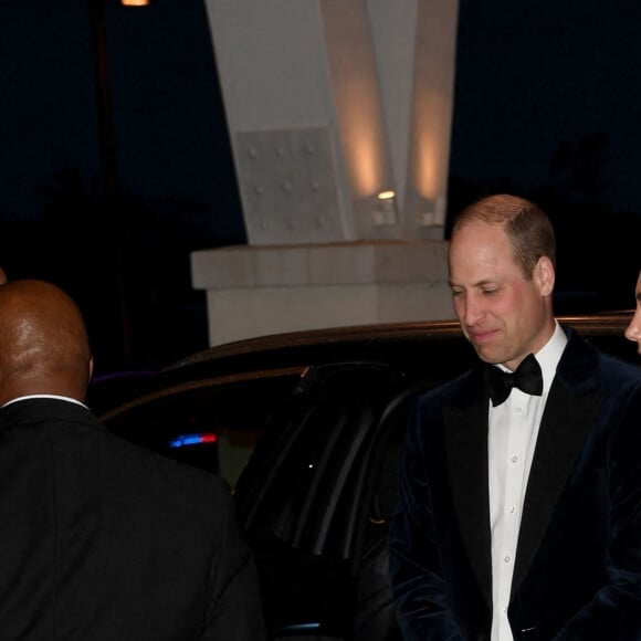 Le prince William, duc de Cambridge, et Catherine (Kate) Middleton, duchesse de Cambridge, assistent à une réception organisée par le gouverneur général des Bahamas, Sir Cornelius Alvin Smith. Nassau, le 25 mars 2022. 