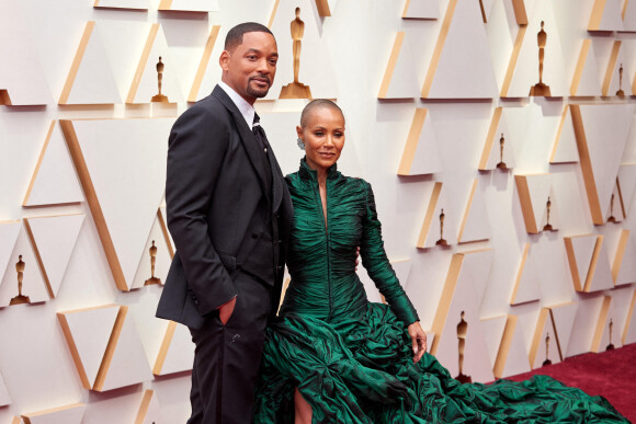 Will Smith, Jada Pinkett Smith au photocall de la 94ème édition de la cérémonie des Oscars à Los Angeles, le 27 mars 2022.