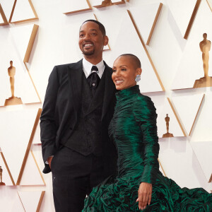 Will Smith, Jada Pinkett Smith au photocall de la 94ème édition de la cérémonie des Oscars à Los Angeles, le 27 mars 2022.