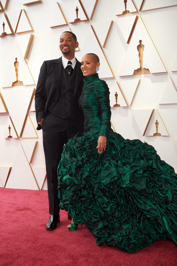 Will Smith, Jada Pinkett Smith au photocall de la 94ème édition de la cérémonie des Oscars à Los Angeles, le 27 mars 2022.